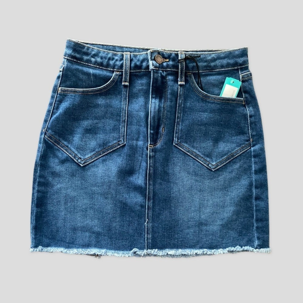 Just Black Denim Mini Skirt - Blue
